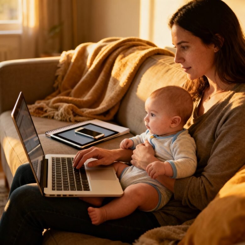 Renda Extra e Trabalho Online para Mães e Pais que Trabalham em Casa